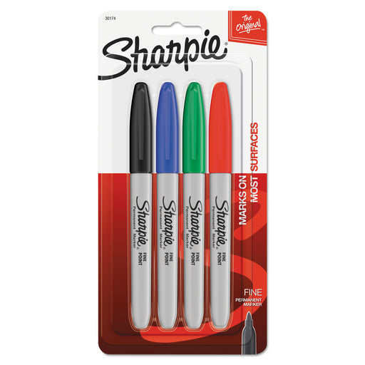 (3 Pk) Sharpie Fine Set Carded 4 Colors Per Pk