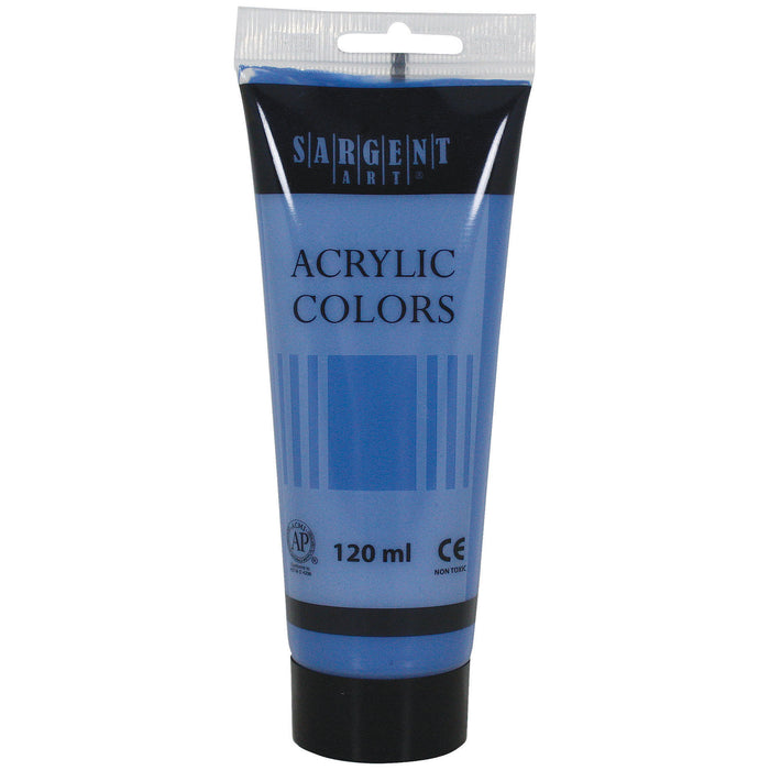 Acrylic Paint Tube, 120 ml, Primary Cyan, Pack of 6