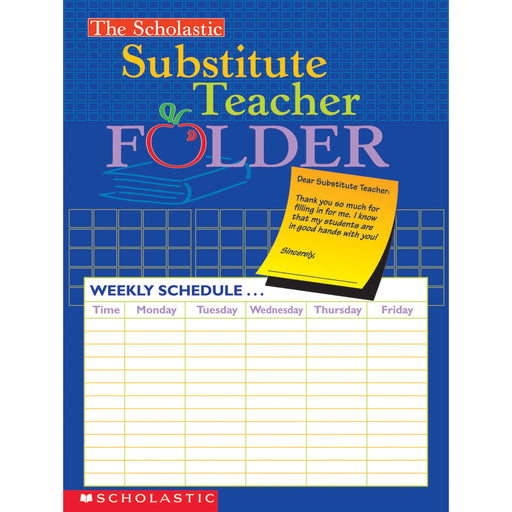 (10 Ea) Substitute Teacher Folder