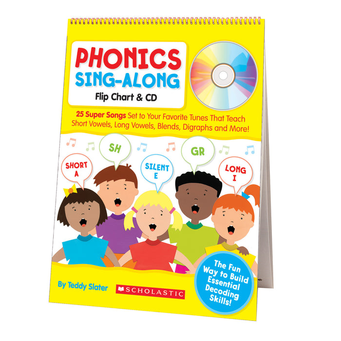 Phonics Sing-along Flip Chart & Cd Gr K-2