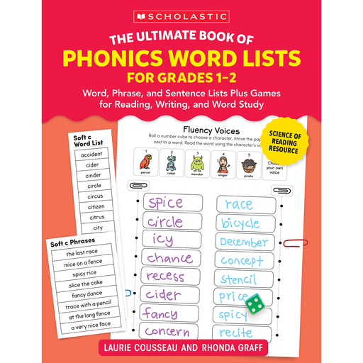 The Ultimate Book of Phonics Word Lists: Grades 1-2