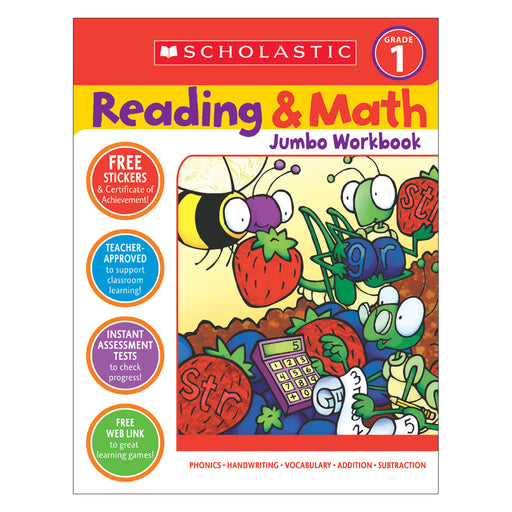 Reading & Math Jumbo Workbk Grade 1