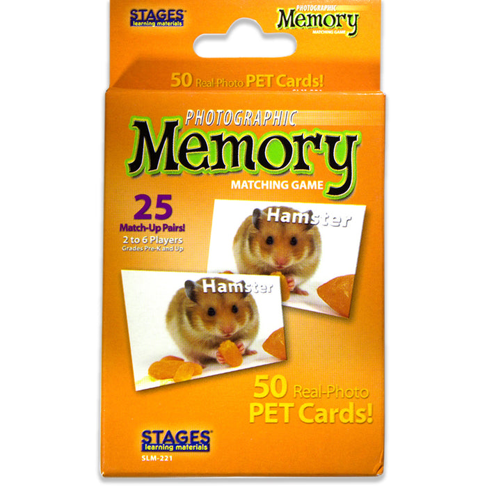 (3 Ea) Pets Photographic Memory Matching Game