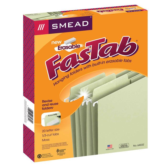 Smead Erasable Fastab Hanging Folders