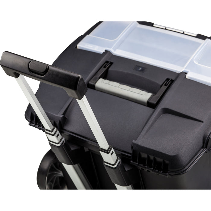 Storex Portable File Box On Wheels