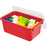 Small Cubby Bin With Cover Red Classroom