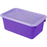 (2 Ea) Small Cubby Bin With Cover Purple Classroom