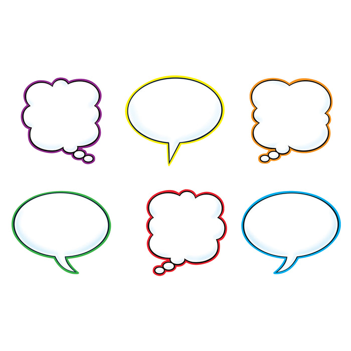 (3 Pk) Speech Balloons Variety Pk Classic Accents