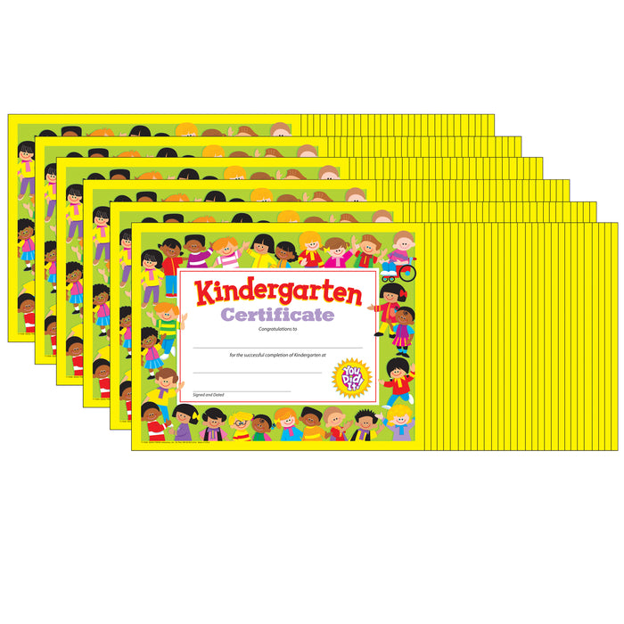 (6 Pk) Kindergarten Certificate 30 Per Pk