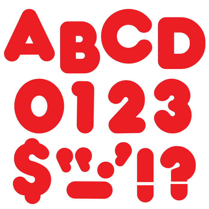 (6 Pk) Ready Letters 4in Casual Red