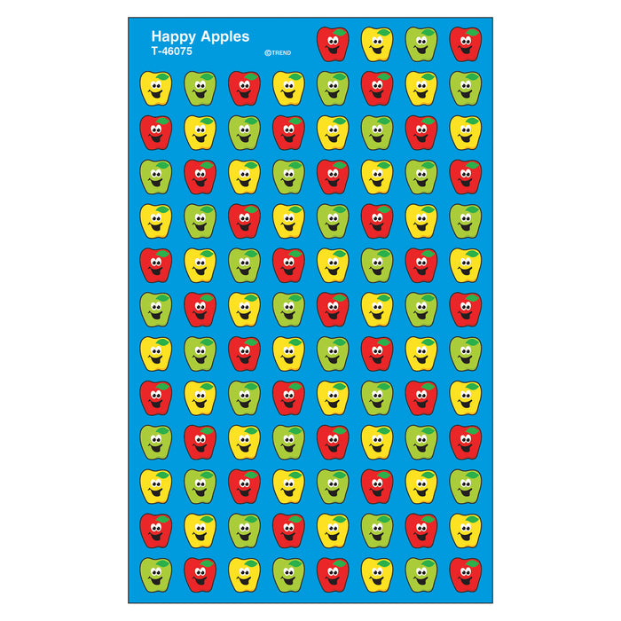 (6 Pk) Happy Apples Supershape Superspots - Shapes Stickers