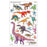 (6 Pk) Discovering Dinosaurs Super Shapes Stickers Large