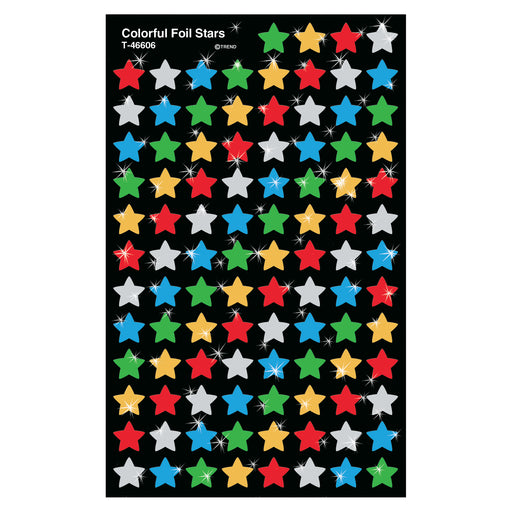 (6 Pk) Supershapes Colorful Foil Stars