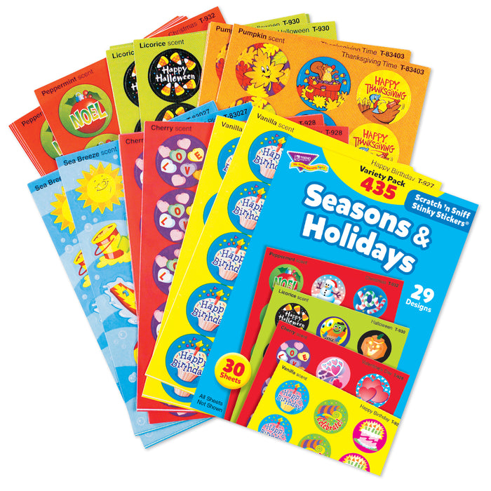 Stinky Stickers Seasons & 435-pk Holidays Jumbo Variety
