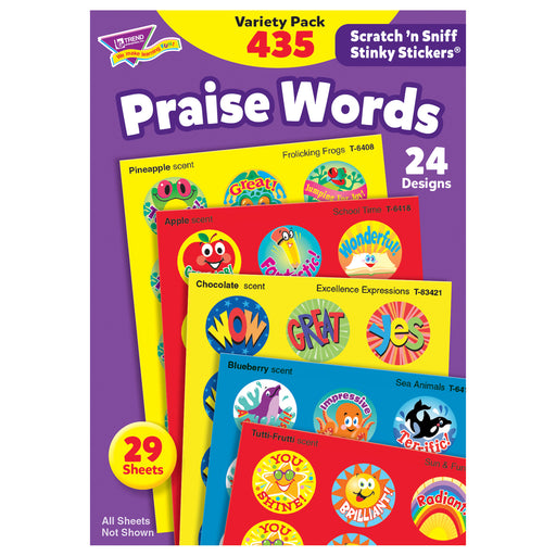 Stinky Stickers Praise Words 435-pk Jumbo Acid-free Variety Pk