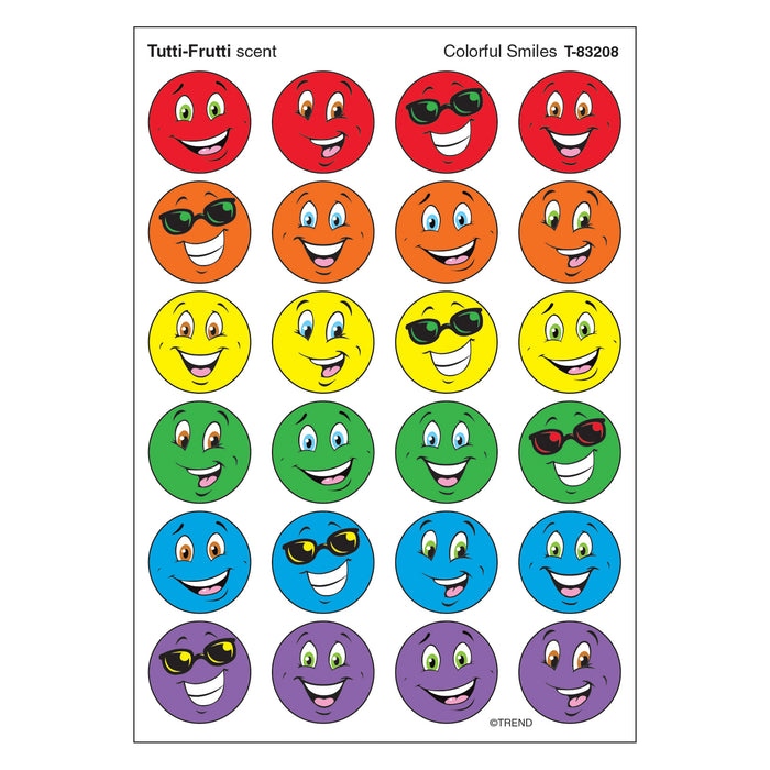(6 Pk) Stinky Stickers Colorful Smiles