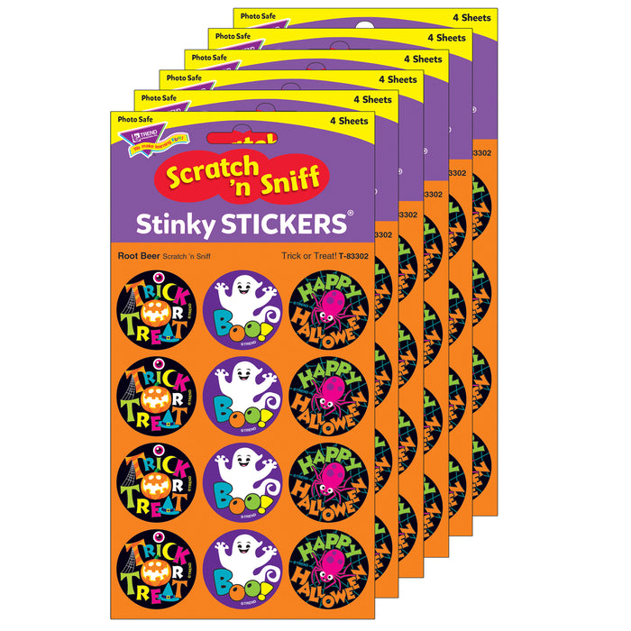 (6 Pk) Trick Or Treat-root Beer Stinky Stickers