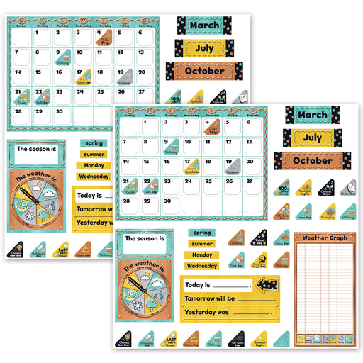 I ♥ Metal Calendar Bulletin Board Set Per Set, 2 Sets