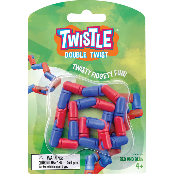 (3 Ea) Red & Blu Twistle Double Twist