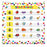 Confetti 7 Pocket Chart 28 X 28