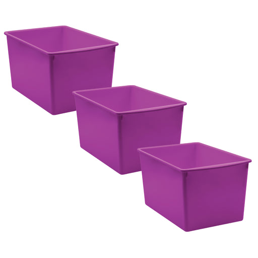 (3 Ea) Purple Plastc Multi-purpose Bin