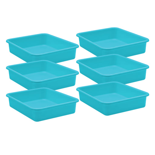 (6 Ea) Teal Large Plastic Letter Tray