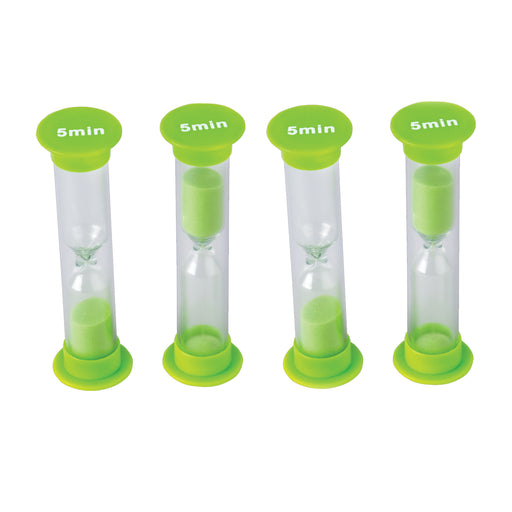 (6 Pk) Small Sand Timer 5 Minute 4 Per Pack