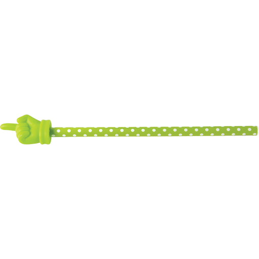 (5 Ea) Lime Polka Dots Hand Pointer