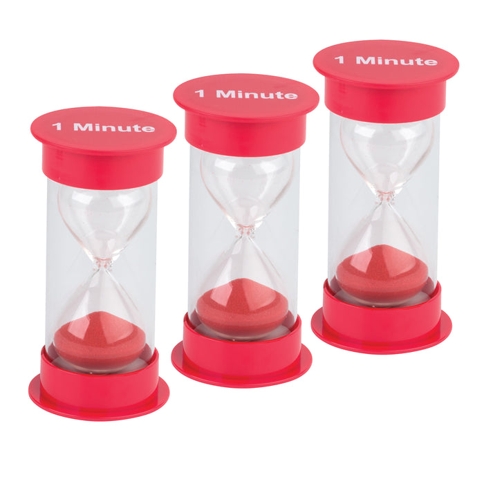 (3 Ea) 1 Minute Sand Timer Medium