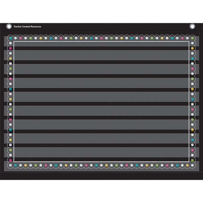 (2 Ea) Chalkboard Brights 10 Pocket 17x22 Pocket Chart
