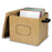 Burlap Storage Bin Box W-lid
