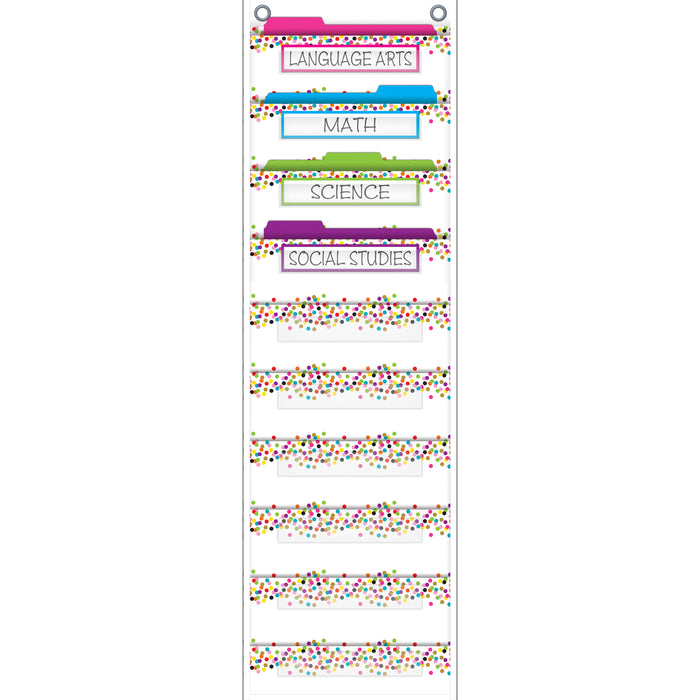 File Storage Pocket Chart Confetti