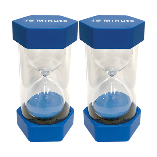 15 Minute Sand Timer - Large, Pack of 2