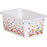 (3 Ea) Confetti Small Plastic Storage Bin