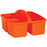 (6 Ea) Orange Plastic Storage Caddy