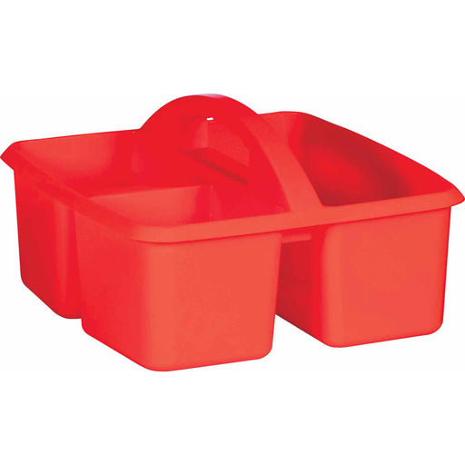 (6 Ea) Red Plastic Storage Caddy