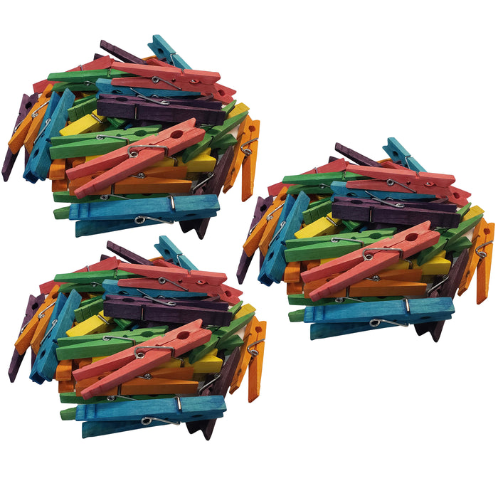 (3 Pk) Stem Basics Multicolor Clothespins