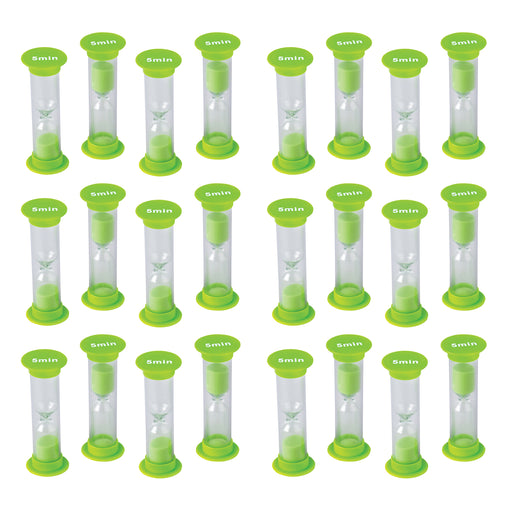 (6 Pk) 5 Minute Sand Timers Mini