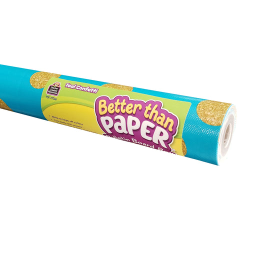Teal Confetti Bb Roll 4-ct Better Than Paper