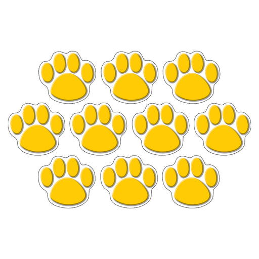 (3 Pk) Gold Paw Prints Accents