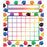 (6 Pk) Colorful Paw Prints Incentive Charts 5.25x6 36 Per Pk
