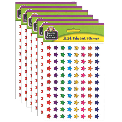 (6 Pk) Smiley Stars Mini Stickers Value Pack 1144 Per Pk