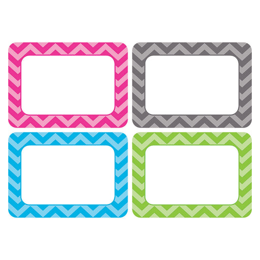 (6 Pk) Chevron Name Tags - Multi Pk