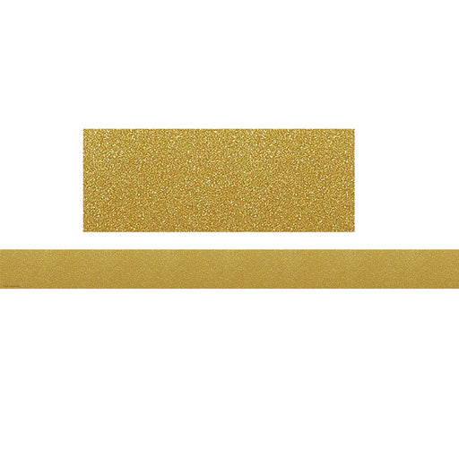 (6 Pk) Conftti Gold Straight Border Trim