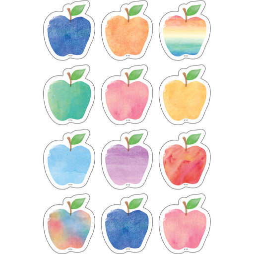 (6 Pk) Watercolor Apples Mini Accents