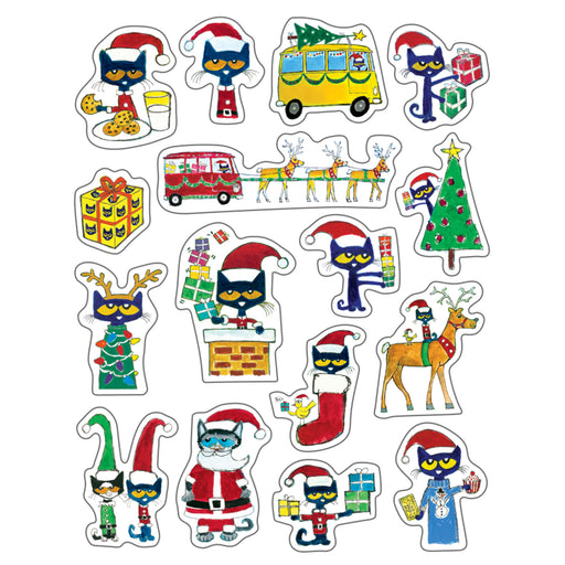 (12 Pk) Pete The Cat Christmas Stickers