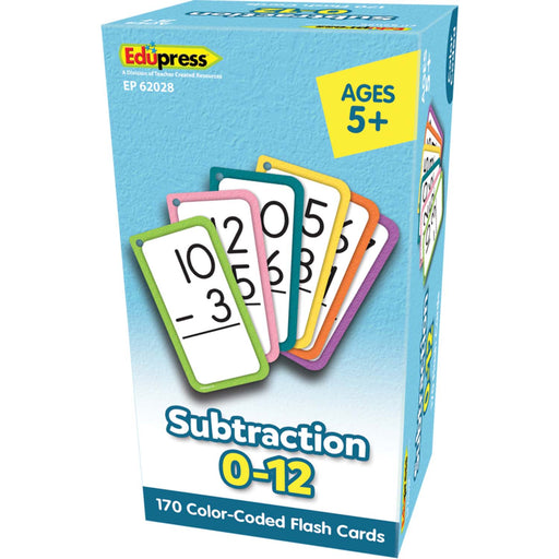 Subtraction Flash Cards All Facts 0-12