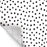 Peel and Stick Decorative Paper Roll, 17-1/2" x 10 ft, Black Painted Dots