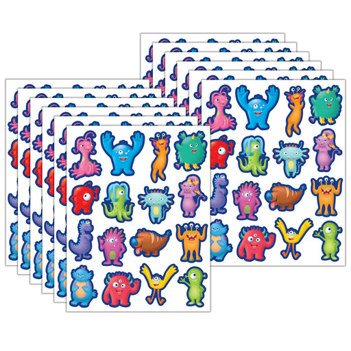 Monsters Stickers, 96 Per Pack, 12 Packs