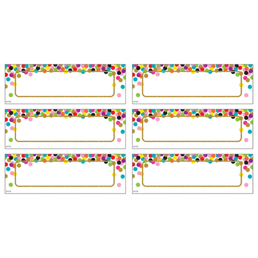 (3 Pk) Confetti Labels Magnetic Accents